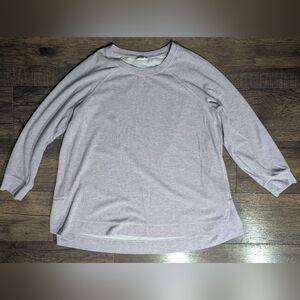 J Jill Fit Women's Heathered Blue & Purple Sweatshirt Size XL Comfy Athleisure